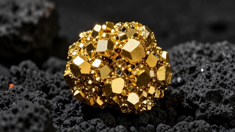 Oro y azufre: belleza geológica impactante