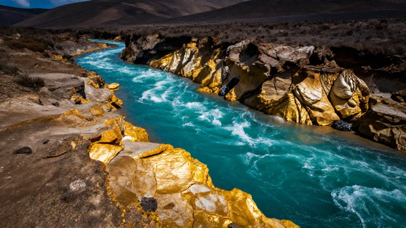 Oaxaca: oro reluciente en río turquesa