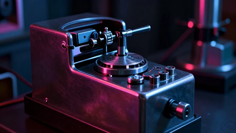 Máquina polígrafo antigua con fotografía cinematográfica