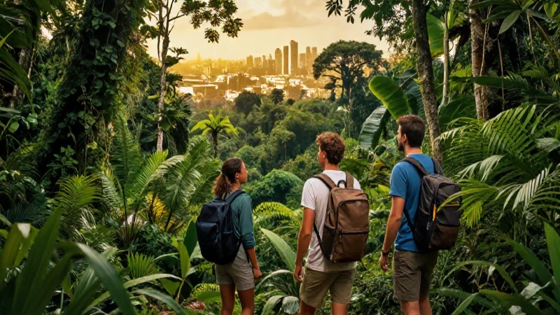 Ciudad dorada oculta en la selva amazónica