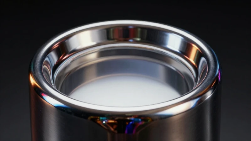 Metal brillante en foco hiperrealista