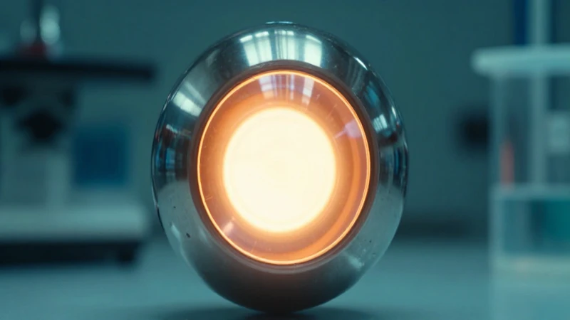 Esfera de níquel brillante con fondo difuso