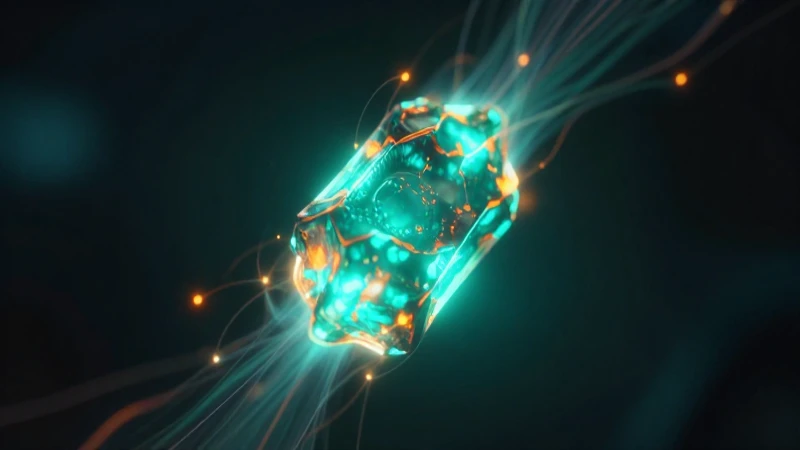 Uranio brillante con luz y energía dramática