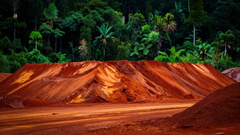 Paisaje uranífero vibrante y cinematográfico