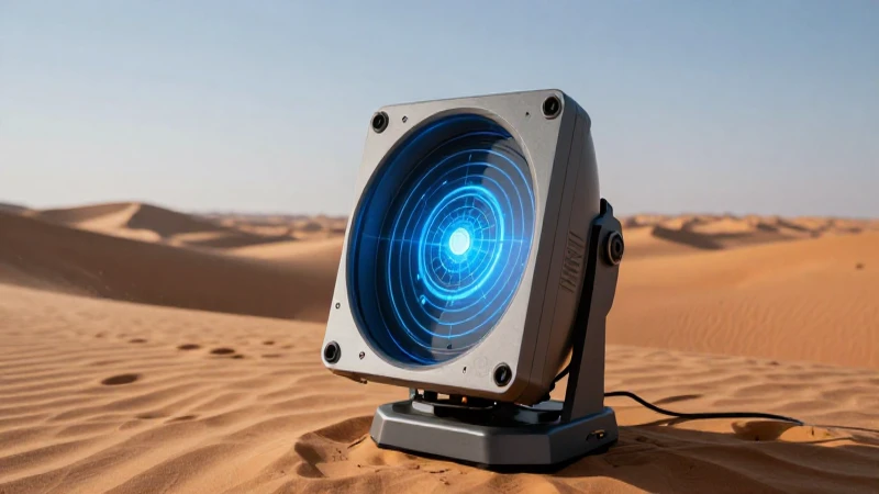Radar GPR: tecnología futurista en desierto
