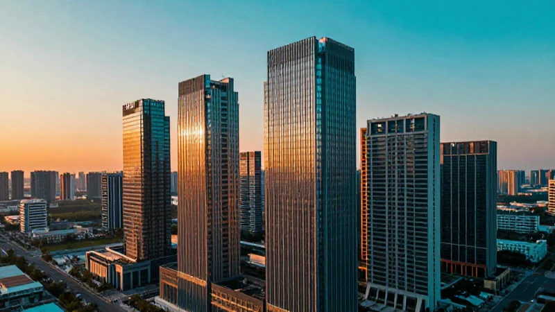 Impresionante horizonte urbano, fotografía cinematográfica