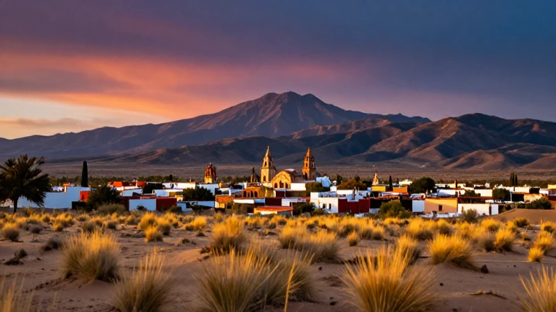 Desierto mexicano al amanecer: belleza dramática