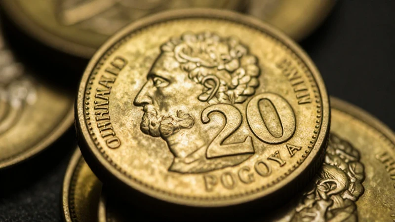 Moneda antigua en primer plano, oro y sombras