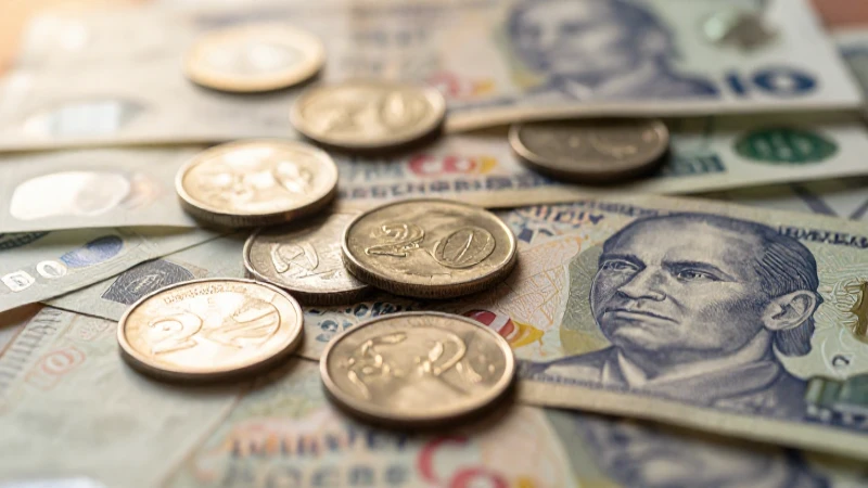 Moneda y billetes antiguos en luz dorada