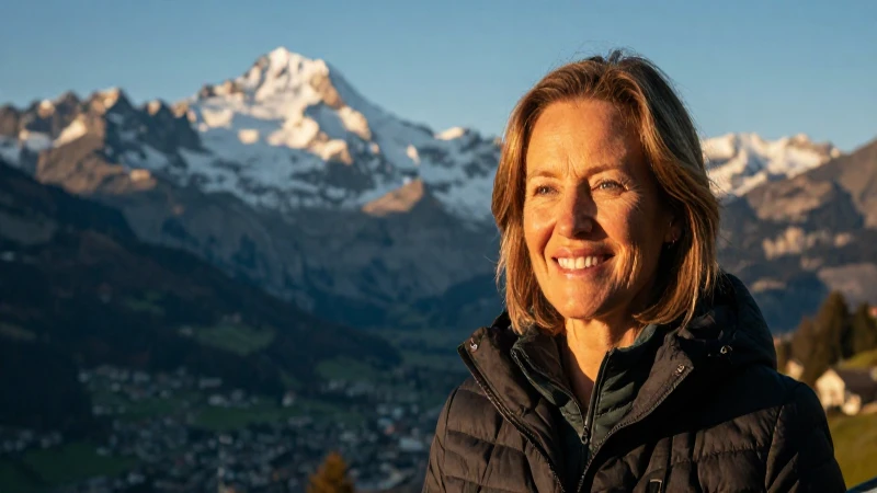 En qué lugares se pueden hallar personas que han vivido cien años o más 4 Mujer sonríe ante los Alpes dorados