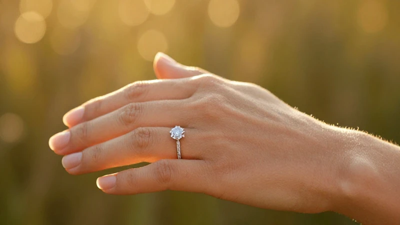 Anillo de compromiso: idealmente en la mano derecha