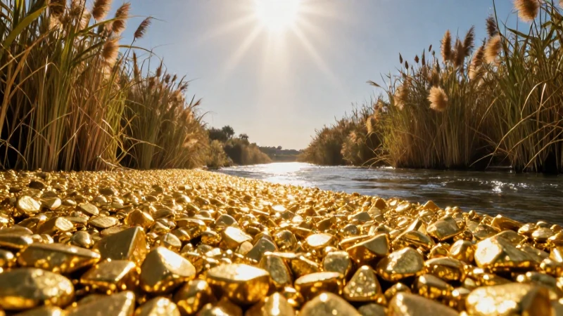 Paisaje egipcio dorado con luz dramática