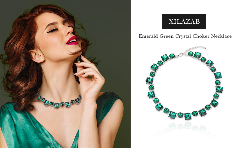 Es el Emerald Tennis Necklace Set ideal para ocasiones elegantes