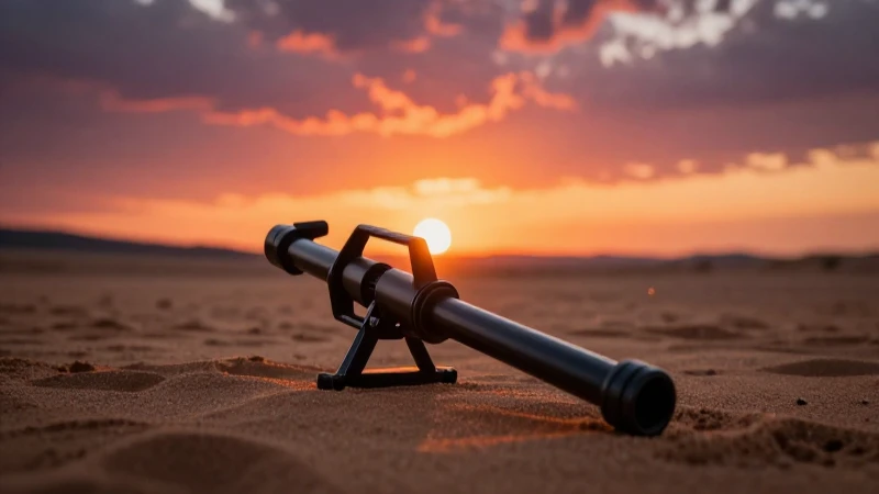 Atardecer dramático en desierto con detector metálico