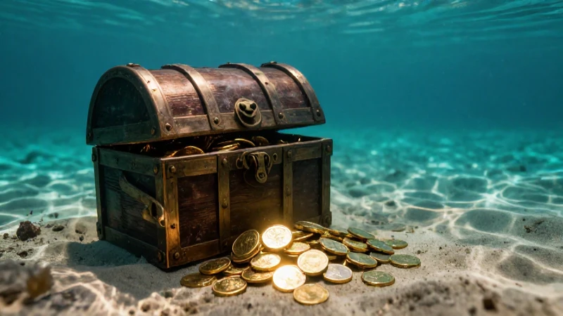 Es posible utilizar detectores de metales submarinos para buscar tesoros sumergidos en aguas o playas 2 Tesoros dorados reposan en el fondo marino