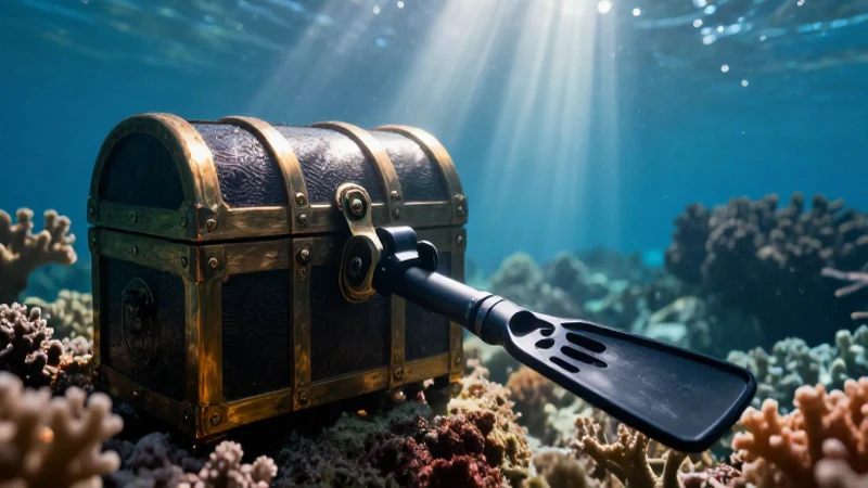 Es posible utilizar detectores de metales submarinos para buscar tesoros sumergidos en aguas o playas 6 Tesoros submarinos con luz dramática y vibrante