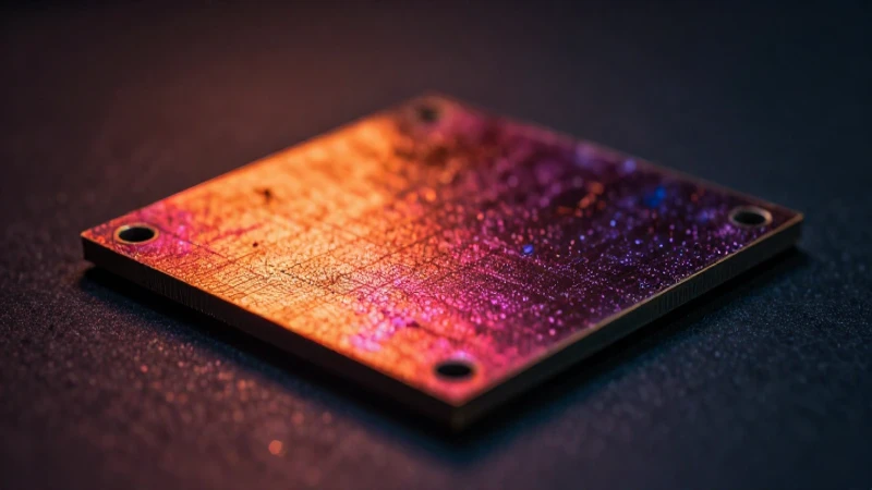 Microestructura metálica brillante en detalle llamativo