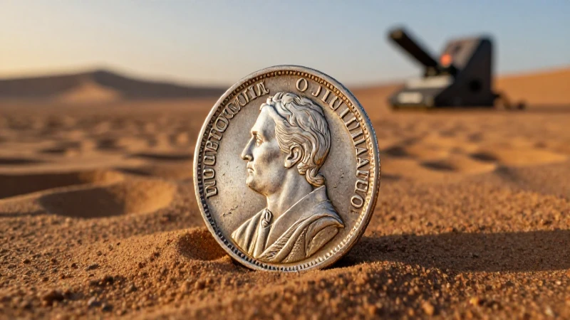 Dólares españoles revelados en el desierto