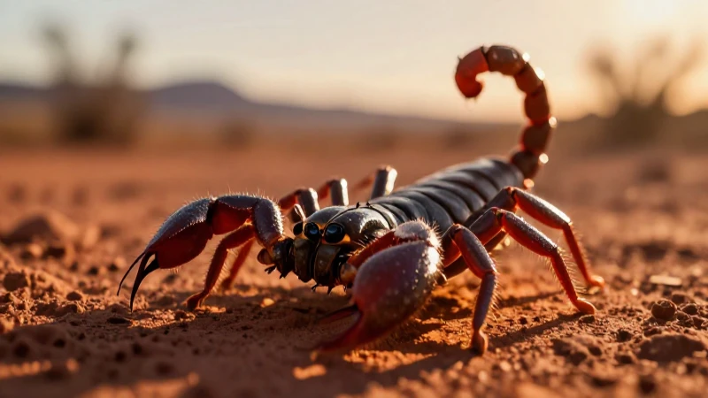 Escorpión mexicano: fotografía dramática y nítida