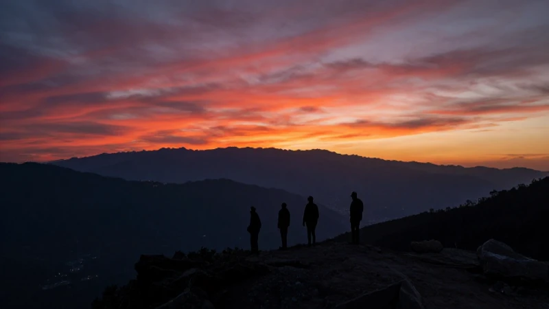 Atardecer dramático en las montañas de Morelos