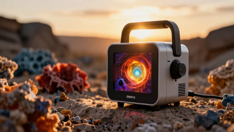 Anomalía geológica detectada en luz dorada dramática