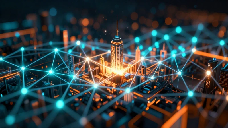 Visualización futurista vibrante y dramática