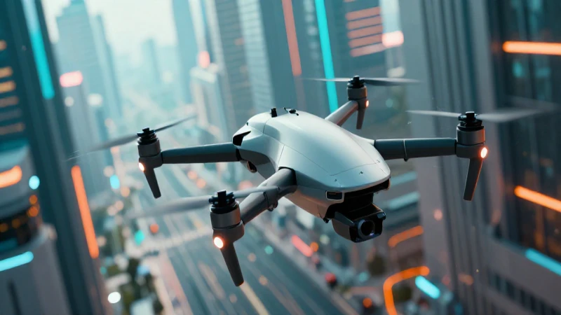 eXp 6000: Descubre la Neuauflage que Revoluciona el Mercado 3 Ciudad futurista vibrante con dron estilizado