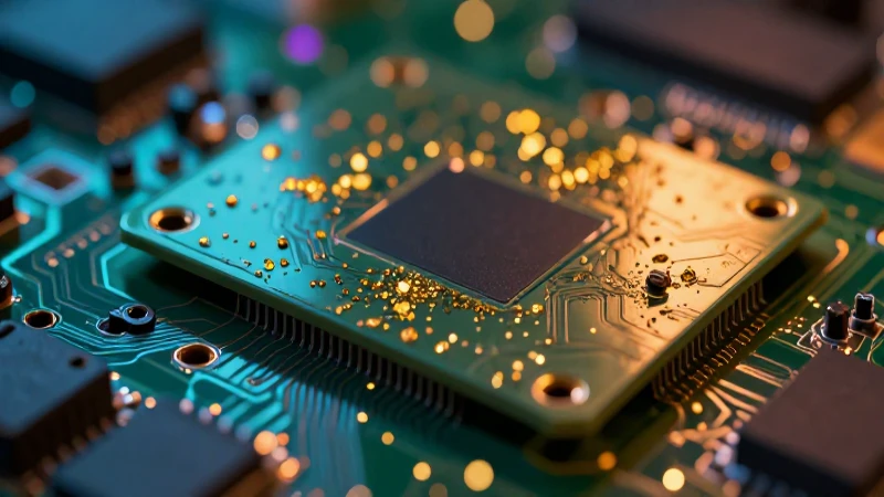 Se extrae oro de componentes electrónicos usados