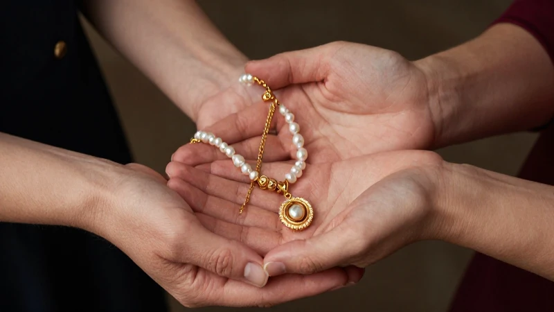 Joyería elegante en enfoque suave y cálido