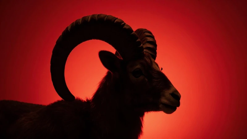 Cuáles son los rasgos más destacados de los Signos de Fuego 2 Aries: silueta roja, iluminación dramática y vibrante