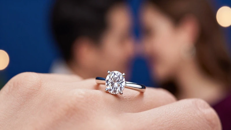 Fotos con anillo de compromiso: simbolizando amor eterno 4 Anillo de compromiso en mano, enfoque suave