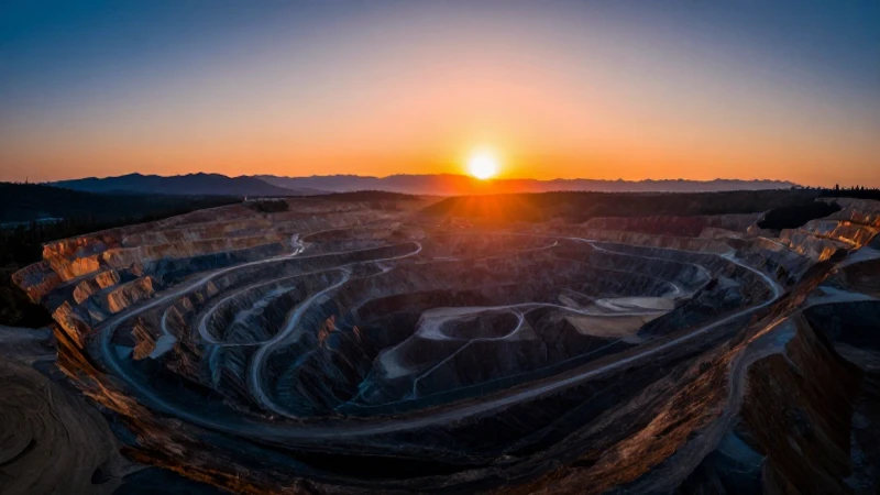 Fresnillo minería: Nuevas inversiones en exploración minera 4 Paisaje minero vibrante bajo cielo dramático