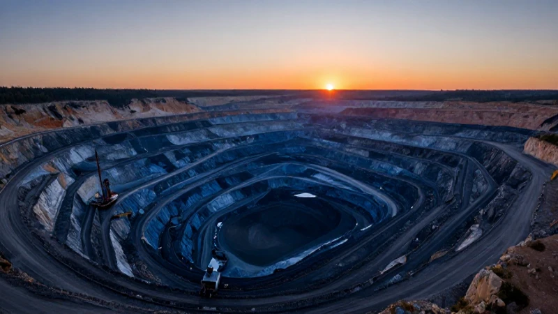 Cuál es el impacto del cobalto y níquel en el medio ambiente 3 Impresionante mina con vibrante luz crepuscular