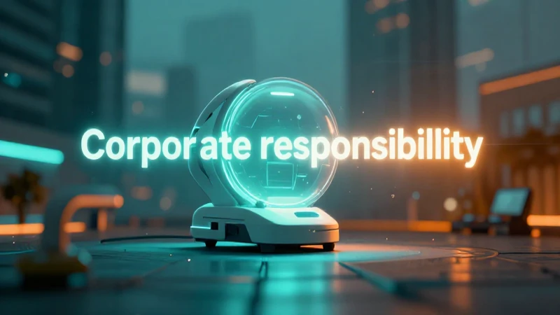 Responsabilidad corporativa visualmente impactante y futurista