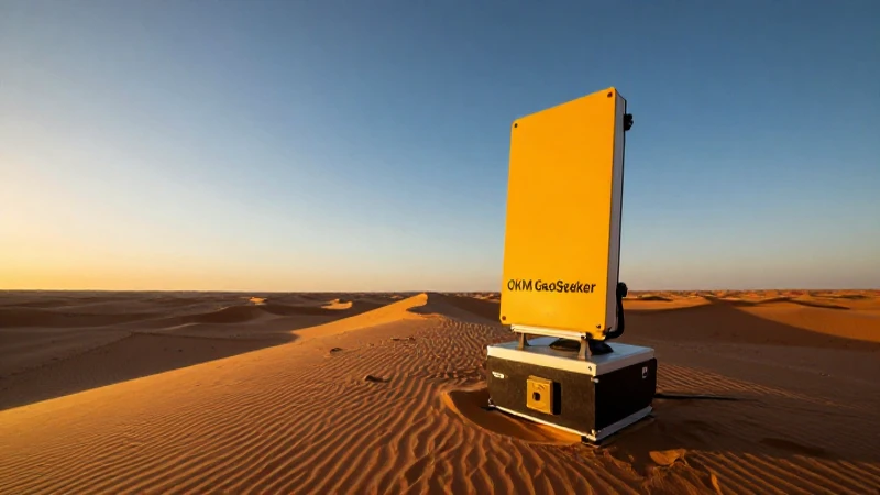 Radar GeoSeeker revela el desierto dramático