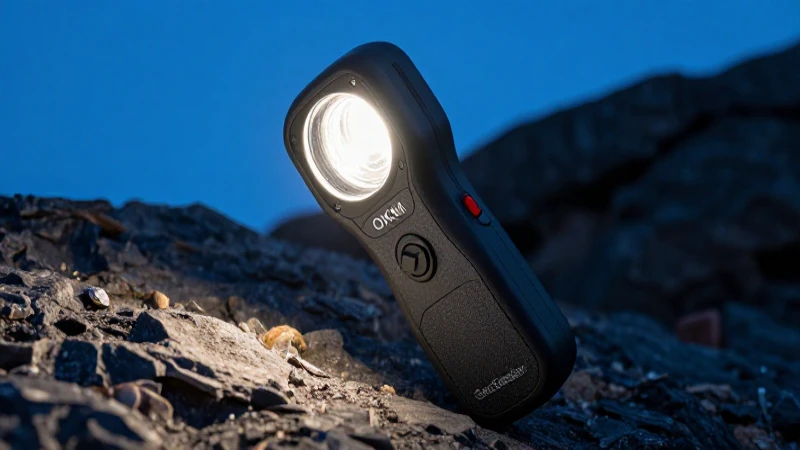 GeoSeeker en roca bajo cielo azul intenso