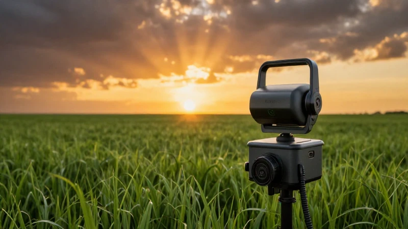 Campo verde al atardecer: imagen impactante y profesional