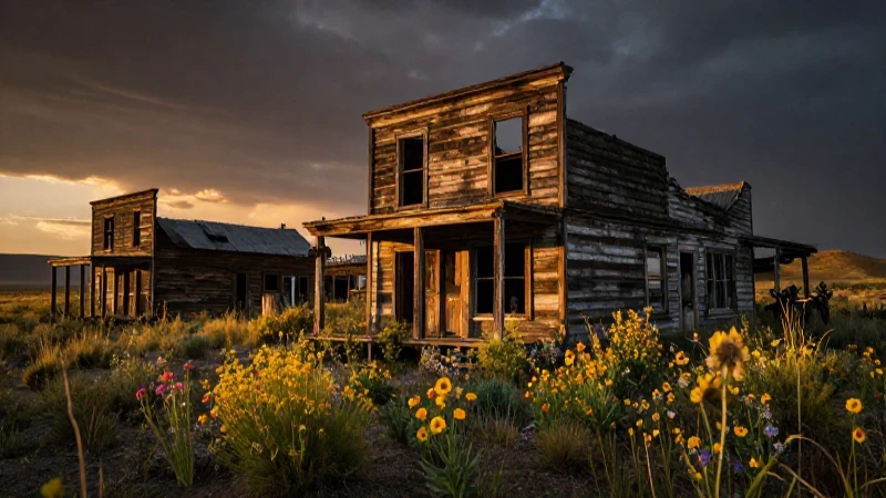Pueblos fantasma: belleza agreste al atardecer