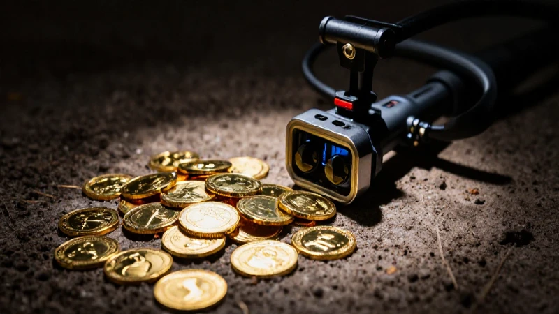 Monedas doradas resaltan en el suelo