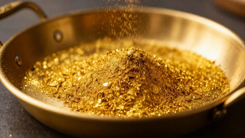 Oro vibrante capturado en fotografía profesional