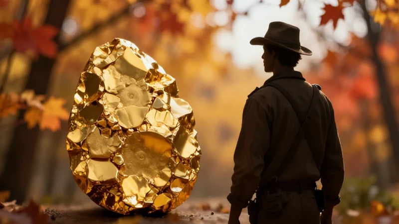 Atrapado en oro, silueta dramática otoñal