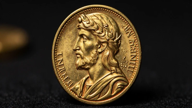 Se halló una moneda de oro bizantina con Fusion Pro Plus 5 Moneda bizantina con Jesús en primer plano