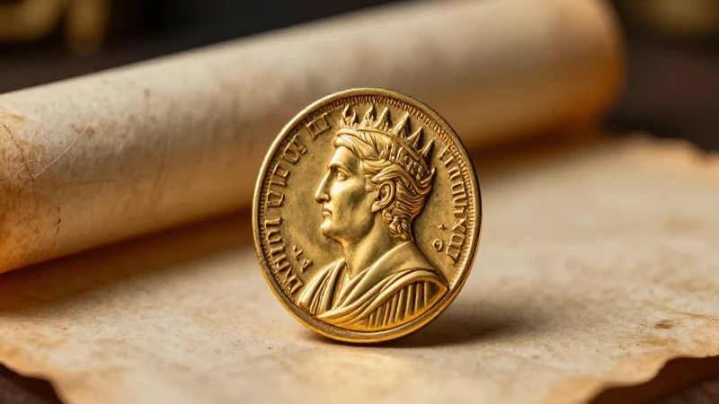 Se halló una moneda de oro bizantina con Fusion Pro Plus 7 Moneda bizantina dorada, imagen cautivadora y elegante
