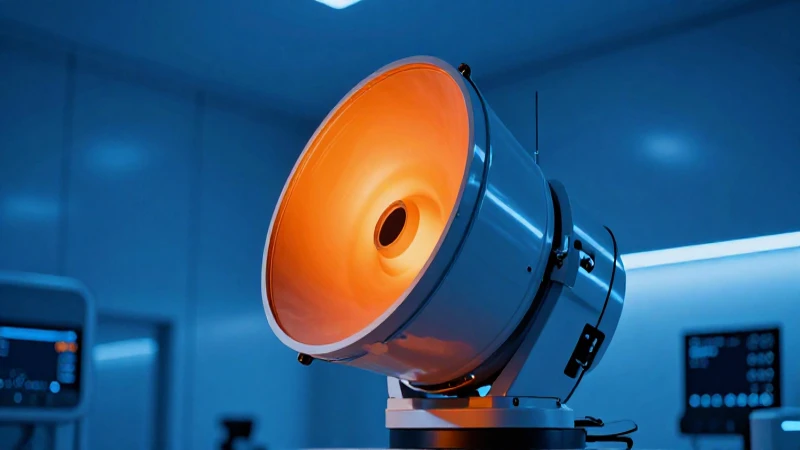 Radar alemán en laboratorio futurista y dramático