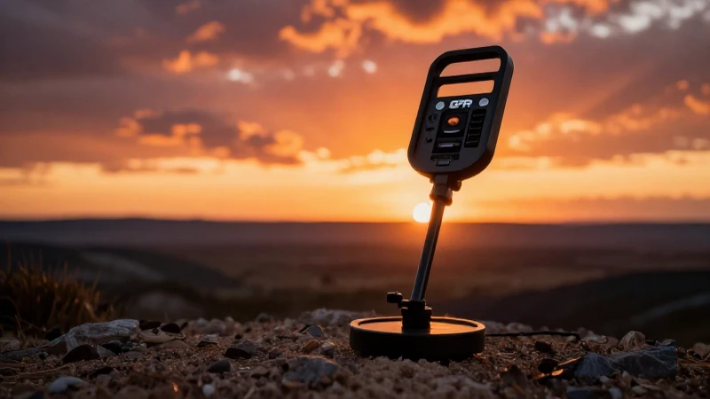 Impresionante foto con detector y luz cálida