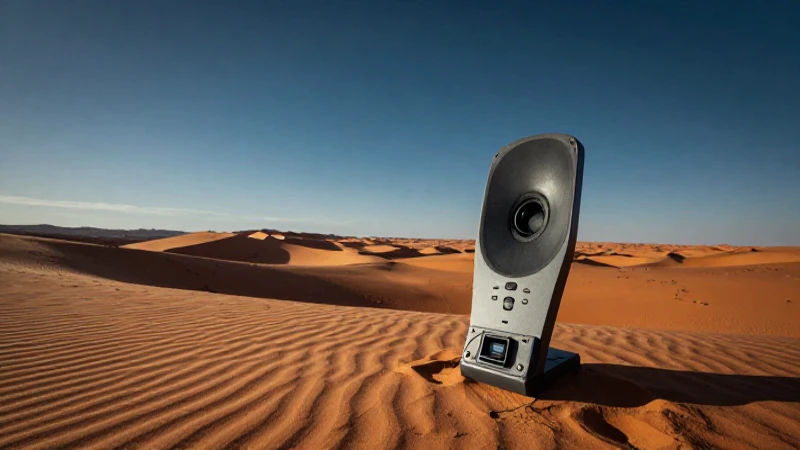 Escaneo detallado del desierto con radar
