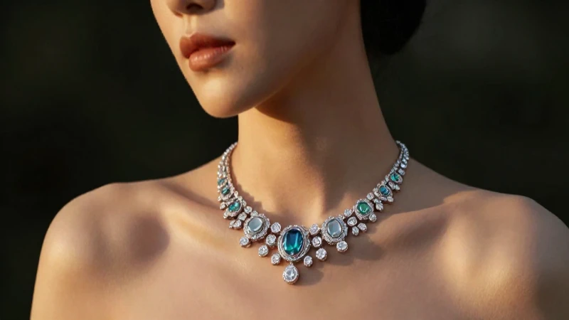 Does Jewelry Turn Your Skin Green Descubre Por Qué Sucede 4 Retrato elegante con collar plateado y luz dorada