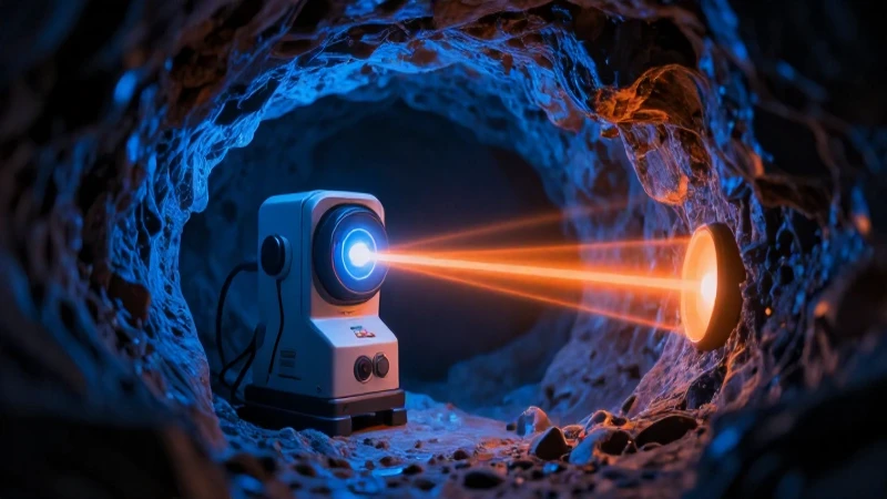 Innovaciones en detección de cavidades subterráneas 4 Escáner subterráneo con iluminación dramática y realista