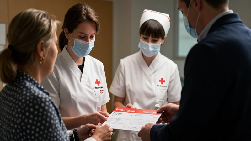 Enfermeras auxilian pacientes con apoyo corporativo