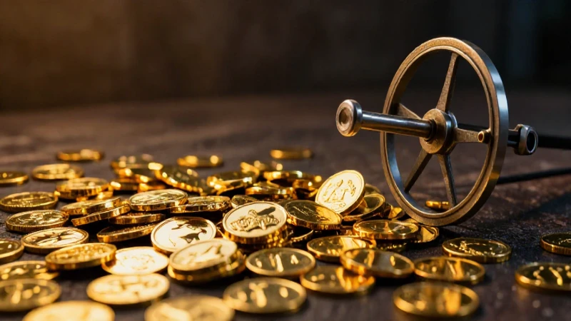 Monedas doradas relucen en una búsqueda cinematográfica